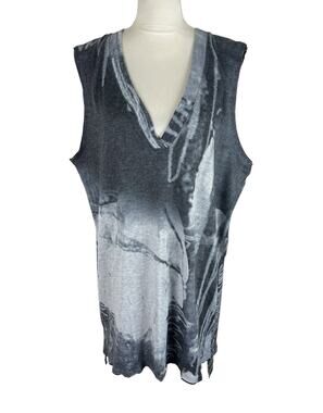 3 Potato Sleeveless Lagenlook Tunic Blouse Art to Wear Artsy Indie Size M/L NWT